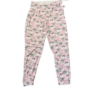 Munki Munki Star Wars Slumber Baby Yoda PJ Jogger Pants Sz Med Only